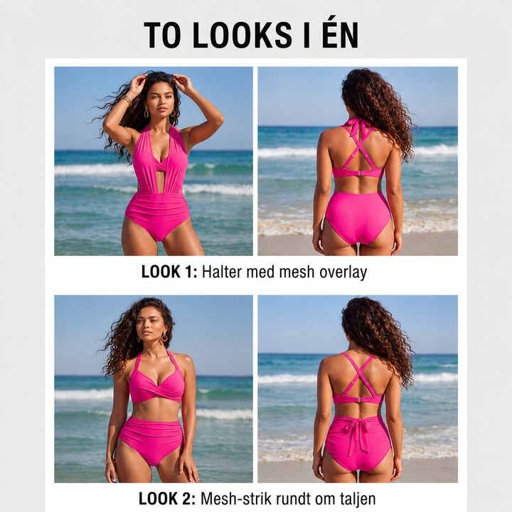 Astrid™ | 2-i-1 Bikini med Aftagelig Mesh