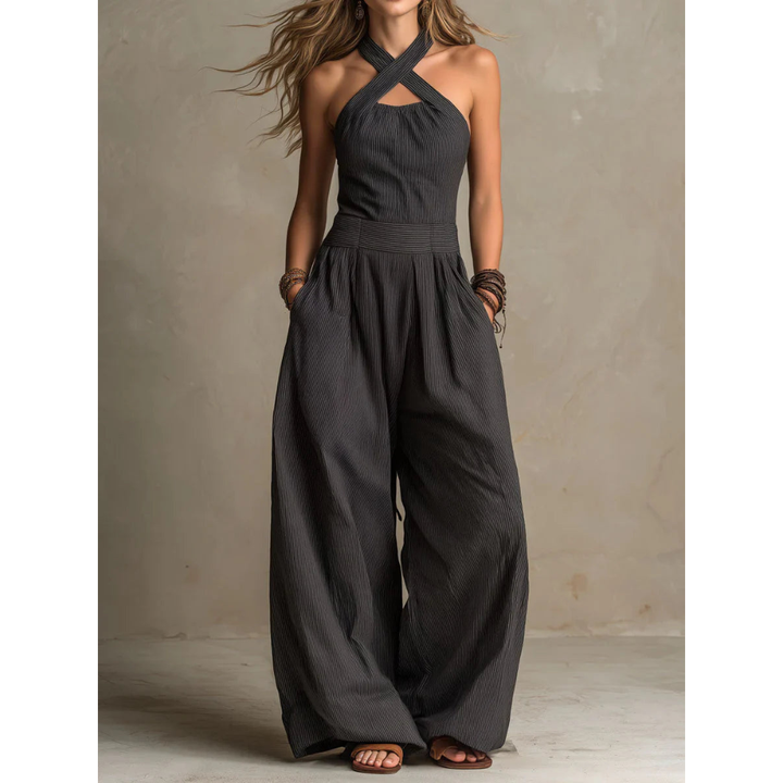 Signe™ | Elegant Hør- & Bomuldsjumpsuit