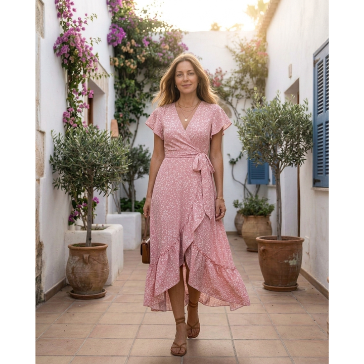 Frida™ Blomst Maxi-kjole