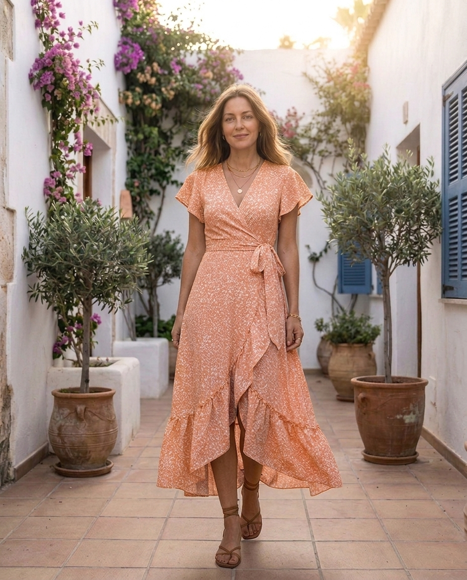 Frida™ Blomst Maxi-kjole