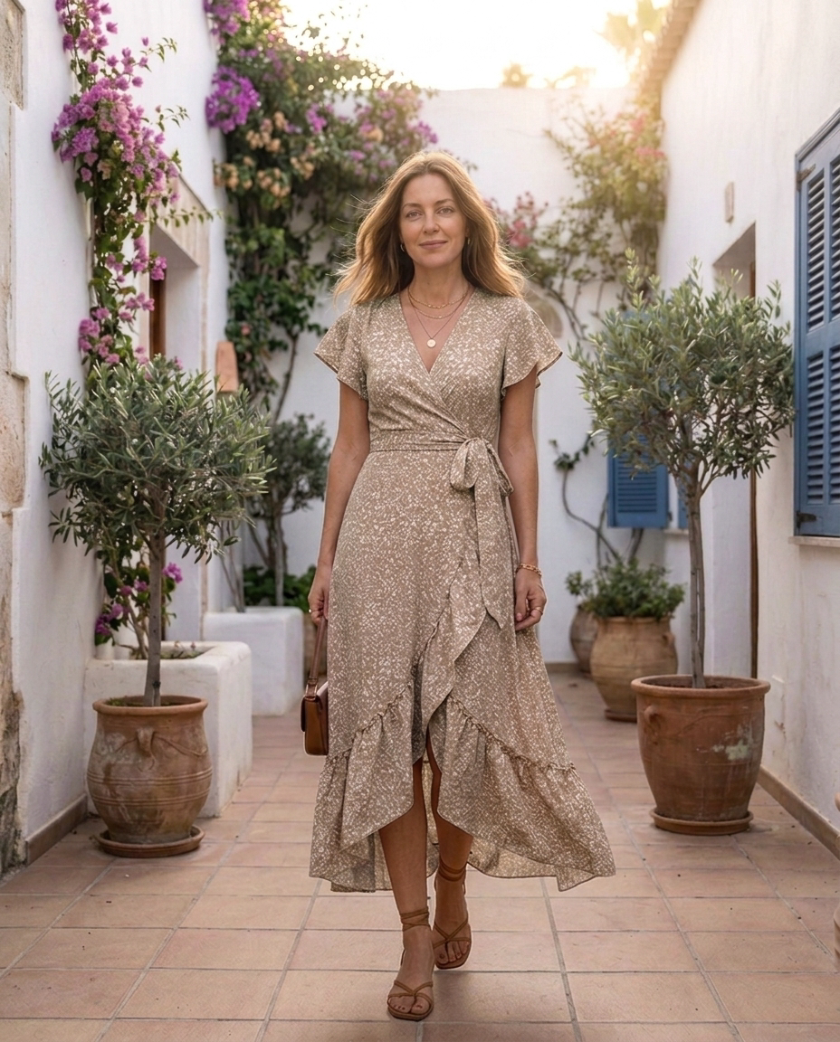 Frida™ Blomst Maxi-kjole