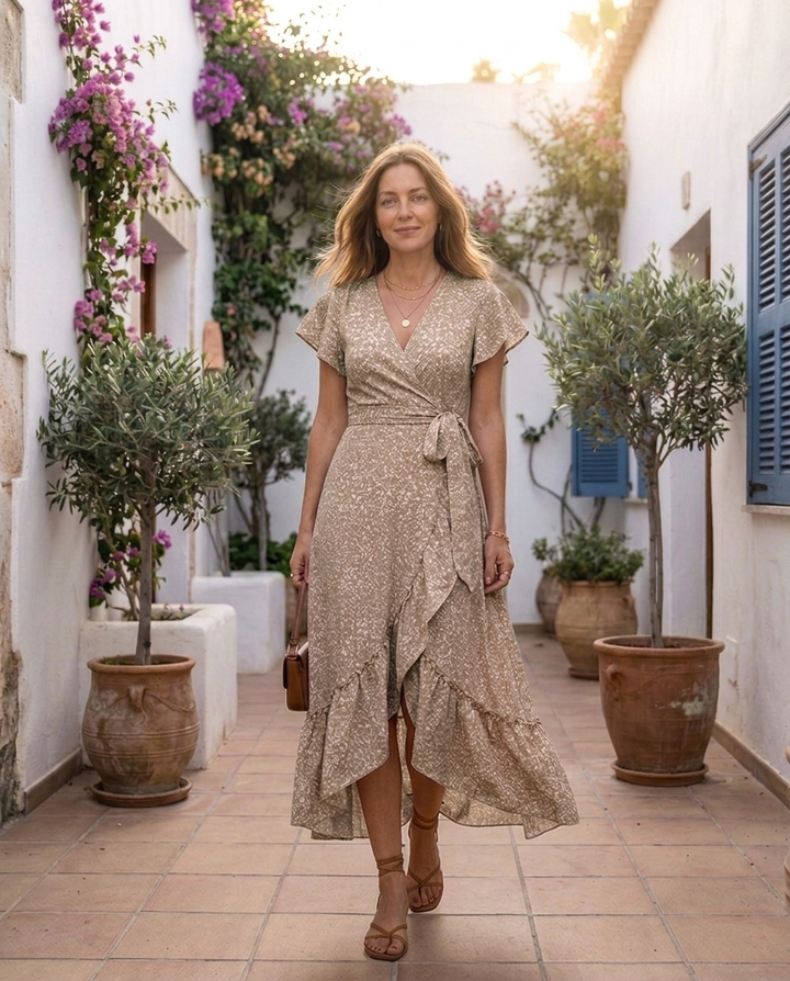 Frida™ Blomst Maxi-kjole