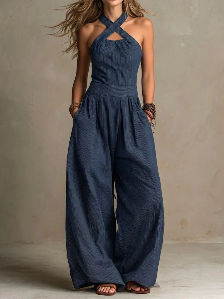 Signe™ | Elegant Hør- & Bomuldsjumpsuit